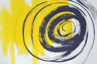 Modernes Acrylbild Malerei gelb XXL - Abstrakt Nr.1145